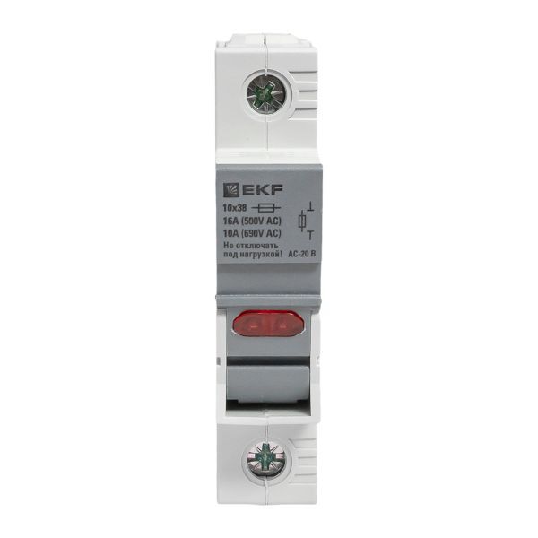 Предохранитель-разъединитель DF 10х38 1п (тип ПВЦ) EKF df101-e