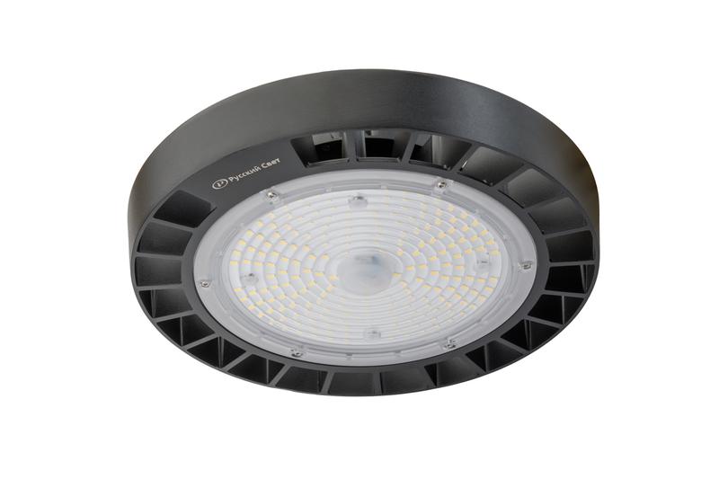 Светильник светодиодный ДСП IB 11 S 100W W 850 BK 257х257х155мм 100Вт 5000К IP65 High Bay подвесной черн. Русский Свет 16091124343