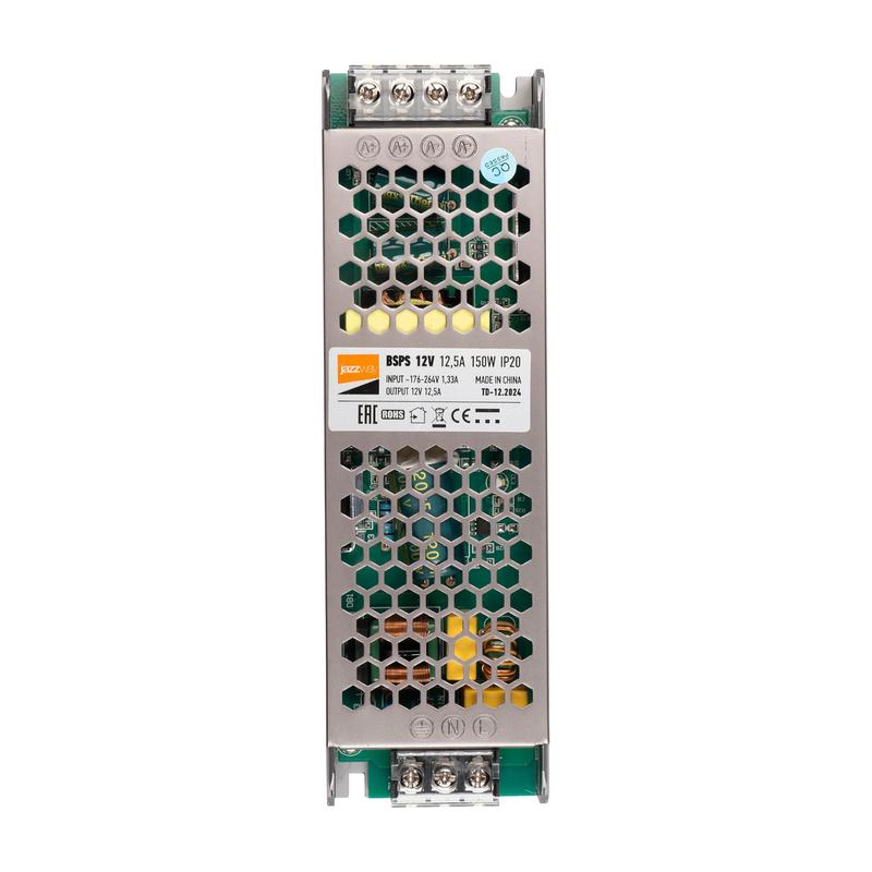 Блок питания для светодиод. ленты BSPS 150Вт 12.5А 12В IP20 метал. JazzWay 3329235A