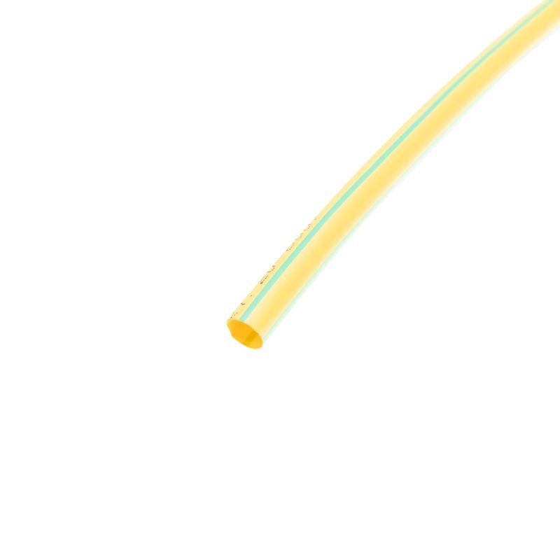 Трубка термоусадочная ТУТ нг 6.0/3.0 желт./зел. 1м Rexant 20-6007